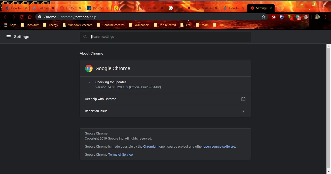 Actualizar el chrome